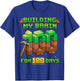 Building My Brain for 100 Days of School T-Shirt - T-Shirt | Royal