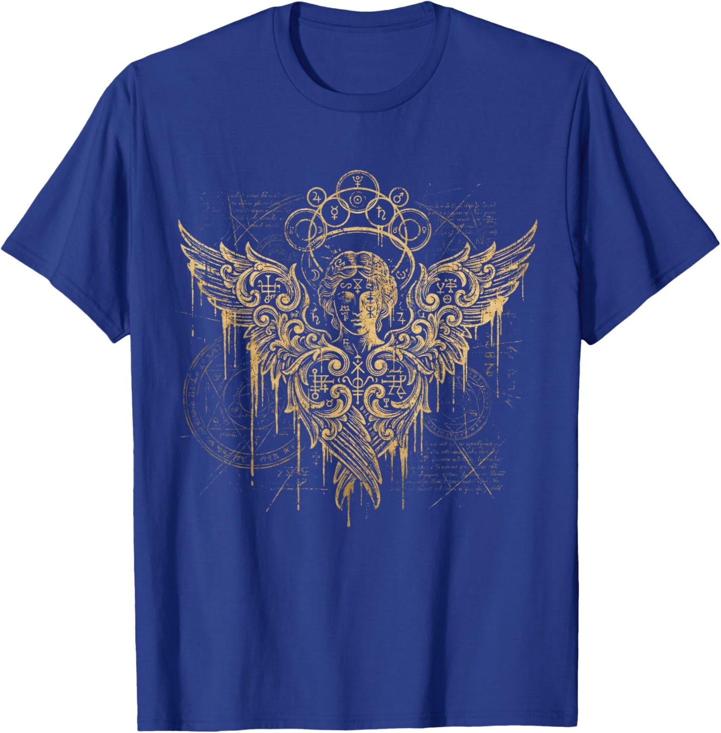 The Gothic Seraph Occult Angel Abstract Goth Art T-Shirt - T-Shirt | Royal