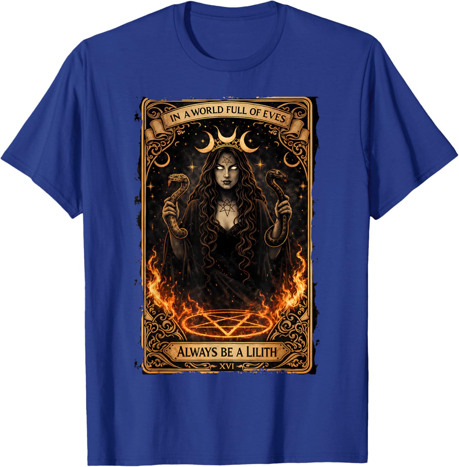 Gothic Lilith & Dark Goddess Empowerment T-Shirt - T-Shirt | Royal