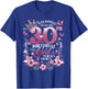 Stepping Into My 30th Birthday with Grace & Faith T-Shirt - T-Shirt | Royal