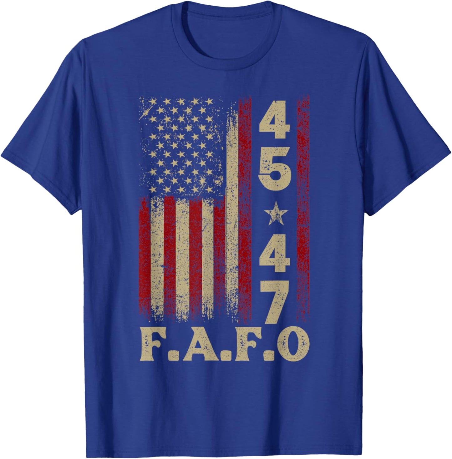 Funny Fafo Trump Fafo American USA T-Shirt - T-Shirt | Royal