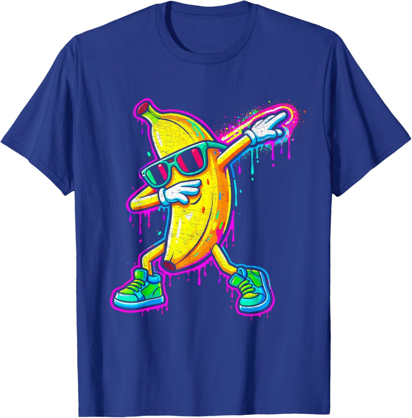 Dabbing Banana Funny Banana Kids Youth Boys Girls T-Shirt - T-Shirt | Royal