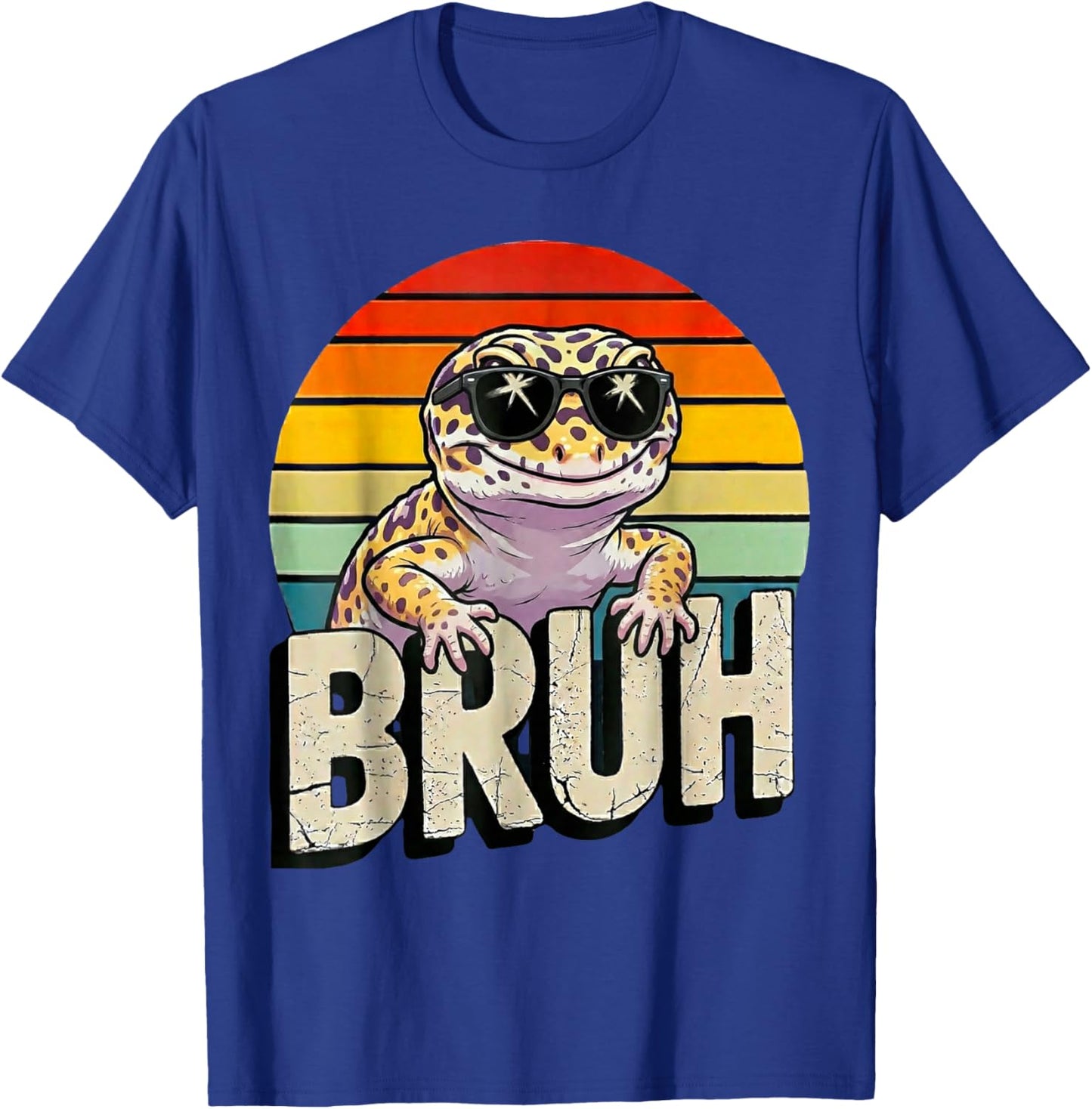 Cute Reptile Kids Boys Girls Bruh Leopard Gecko Lover Meme T-Shirt - T-Shirt | Royal