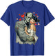 Love Heart Valentines Romantic Frankenstein and Wife Graphic T-Shirt - T-Shirt | Royal