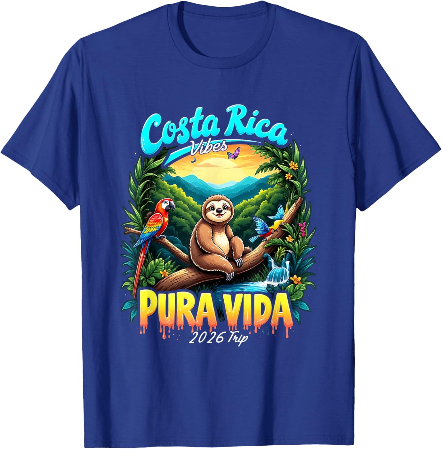 Costa Rica Souvenir 2026 Central America Pura Vida Travel T-Shirt - T-Shirt | Royal