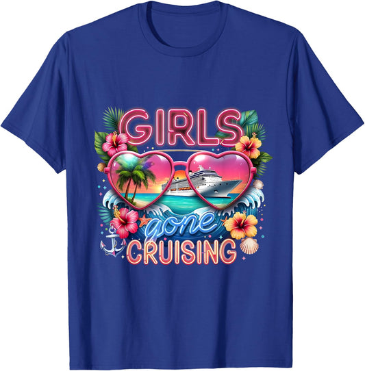 Girls Gone Cruising 2026 Tropical Trip T-Shirt - T-Shirt | Royal