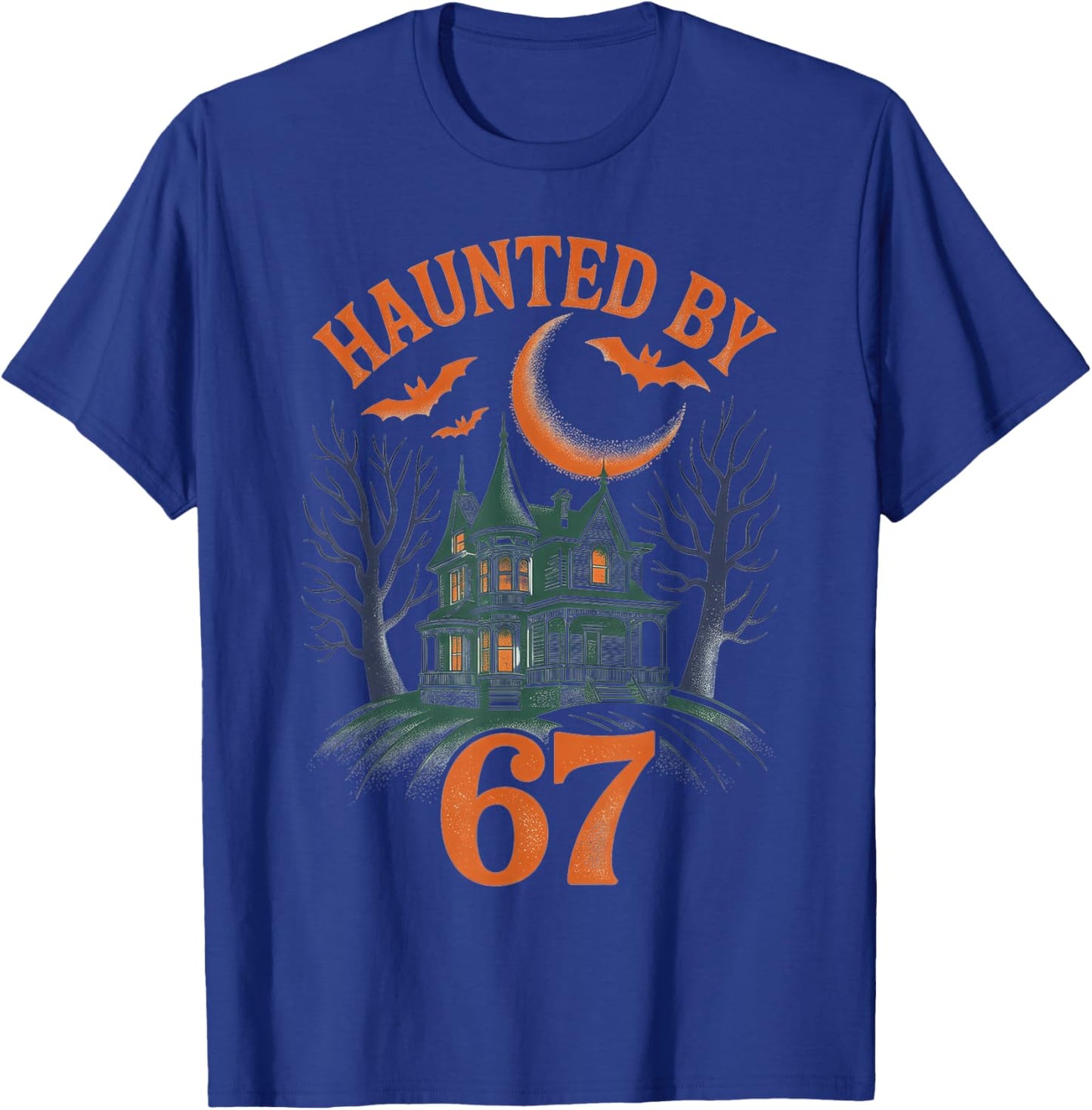 Haunted by 67 Halloween Costume 6 7 Meme Six Seven T-Shirt - T-Shirt | Royal