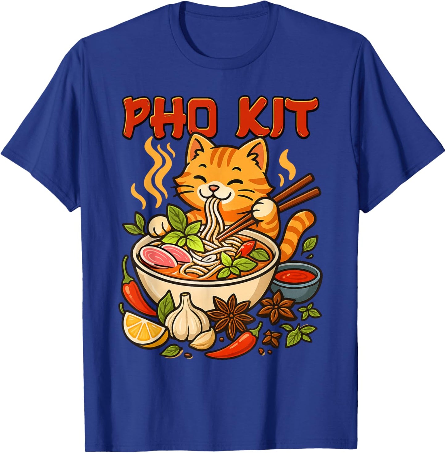 Pho Kit Mariners Cat Funny Meme Official T-Shirt - T-Shirt | Royal