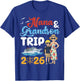 Nana Grandson Trip 2026 Matching Family Cruise Ship Sailing T-Shirt - T-Shirt | Royal