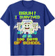 Bruh I Survived 100 Days of School Funny Yes Exam Brainrot T-Shirt - T-Shirt | Royal