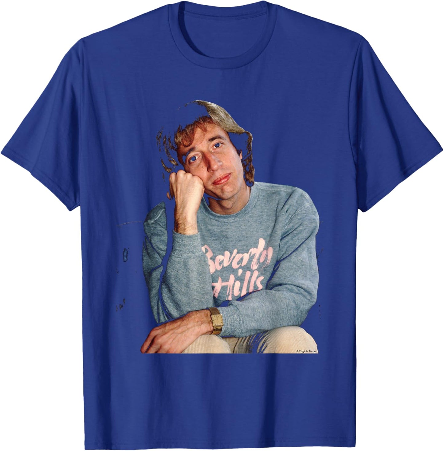 The Bee Gees Robin Gibb by Virginia Turbett T-Shirt - T-Shirt | Royal