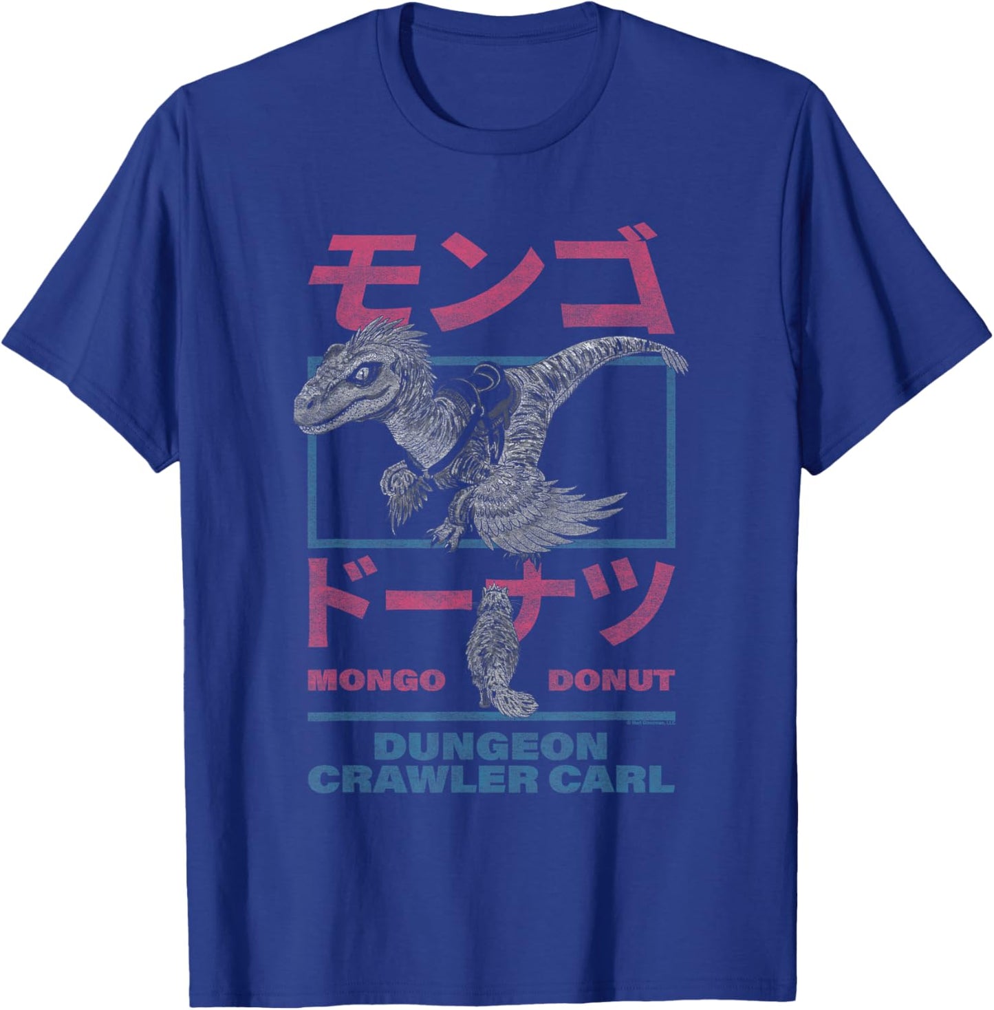 DCC Mongo and Donut Face-Off with Kanji Gamer Series Book T-Shirt - T-Shirt | Royal