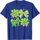 Coquette Bow St.Patrick's Day Lucky Shamrock Ireland Irish T-Shirt - T-Shirt | Royal