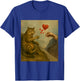Cat Swatting God's Hand with Hearts Parody Cats T-Shirt - T-Shirt | Royal