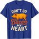 Valentines Day Idea Don't Go Bacon My Heart Funny T-Shirt - T-Shirt | Royal