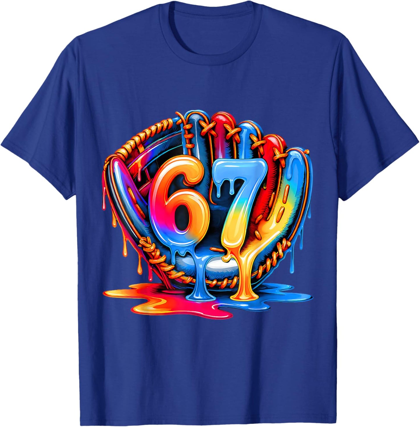 67 Drip Baseball Life Style 101 Apparel Youth Drip Kids Meme T-Shirt - T-Shirt | Royal