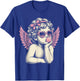 Cute Vintage Cupid Blowing Bubble Gum T-Shirt - T-Shirt | Royal