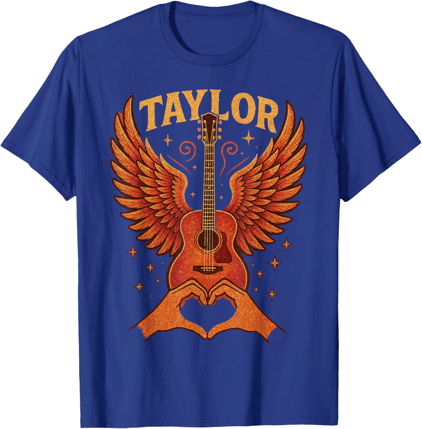 Girl Retro Taylor First Name Personalized Groovy 80's T-Shirt - T-Shirt | Royal