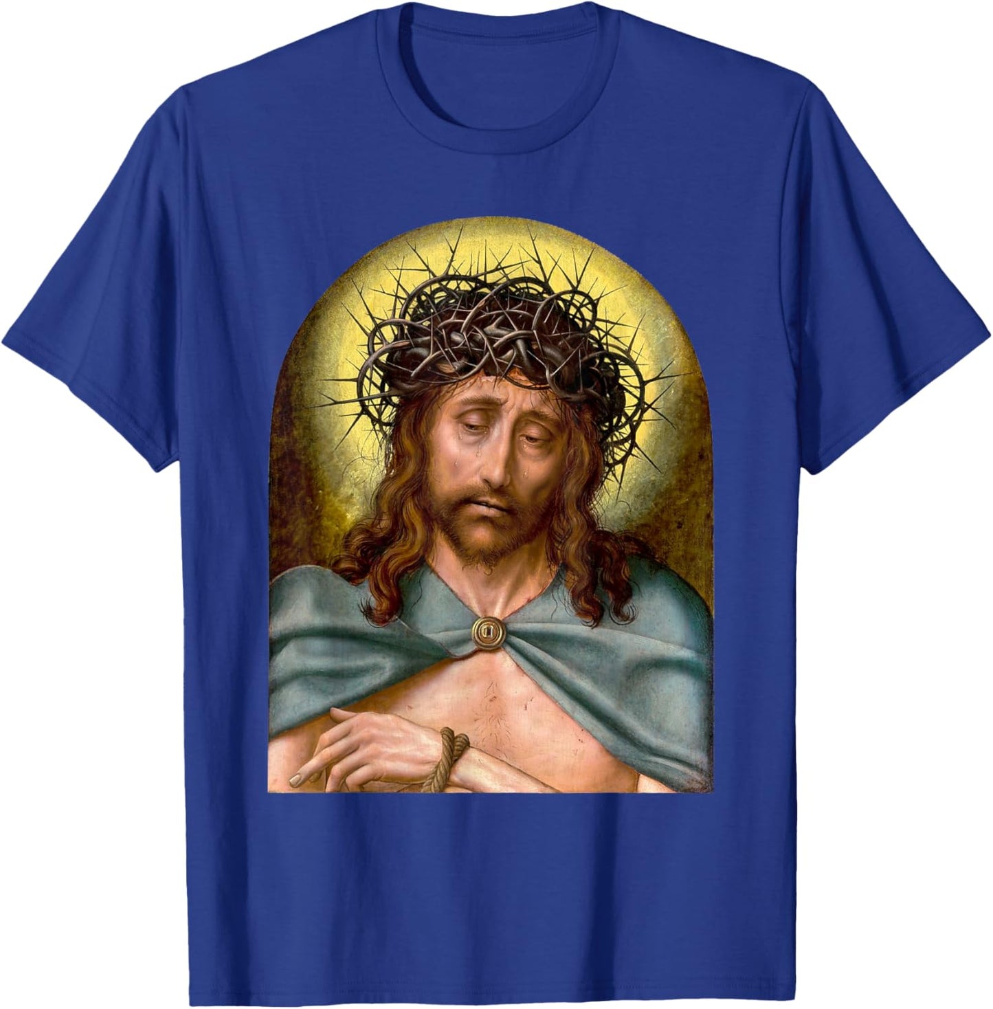 Jesus Christ as Man of Sorrows Painting Quentin Metsys 1500s T-Shirt - T-Shirt | Royal