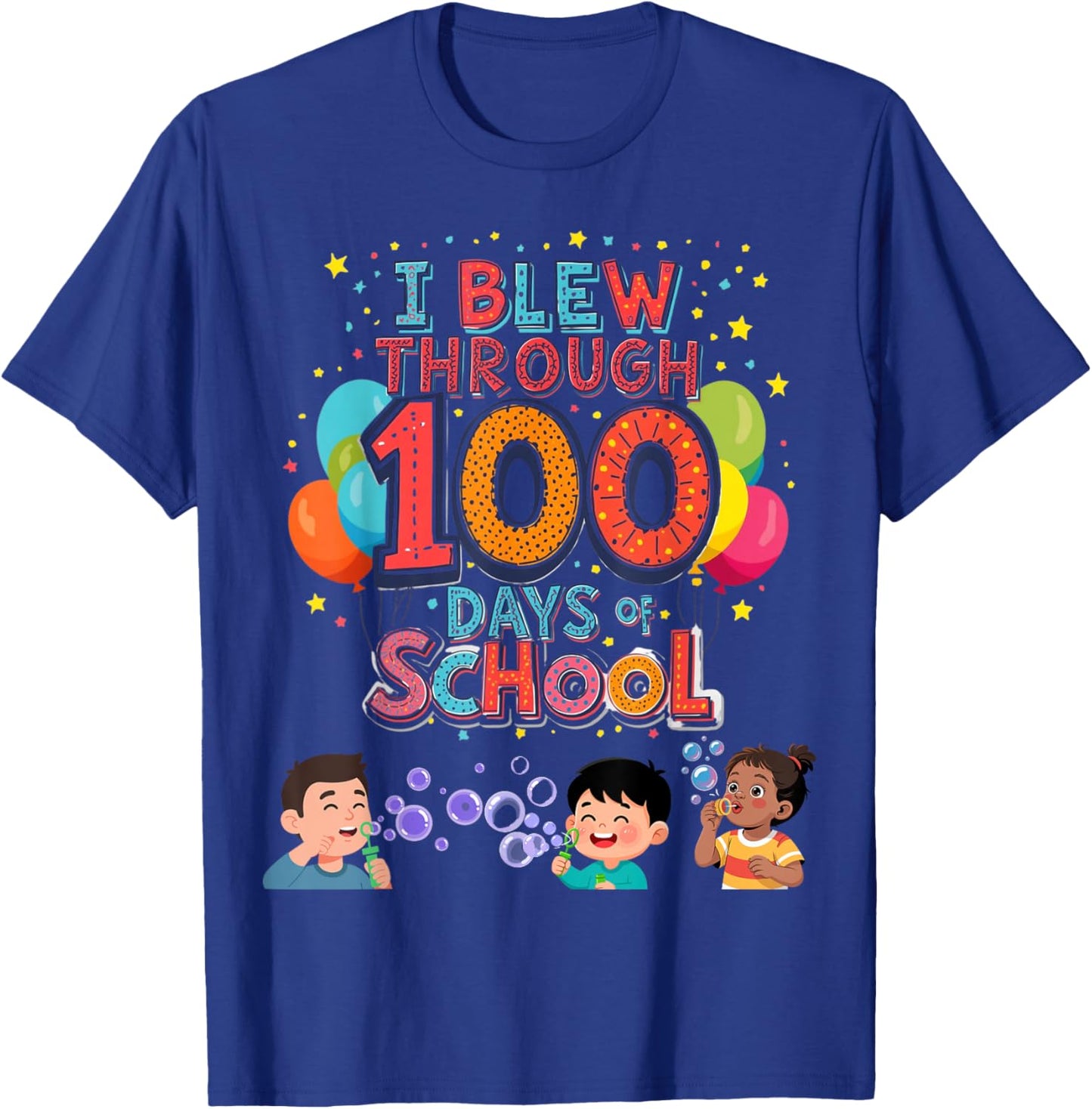 100th Day of School - Kids T-Shirt - T-Shirt | Royal
