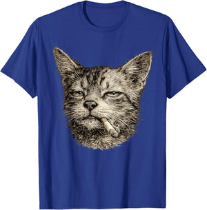 Vintage Cat Street Y2K Style Meme Funny Gifts Women T-Shirt - T-Shirt | Royal