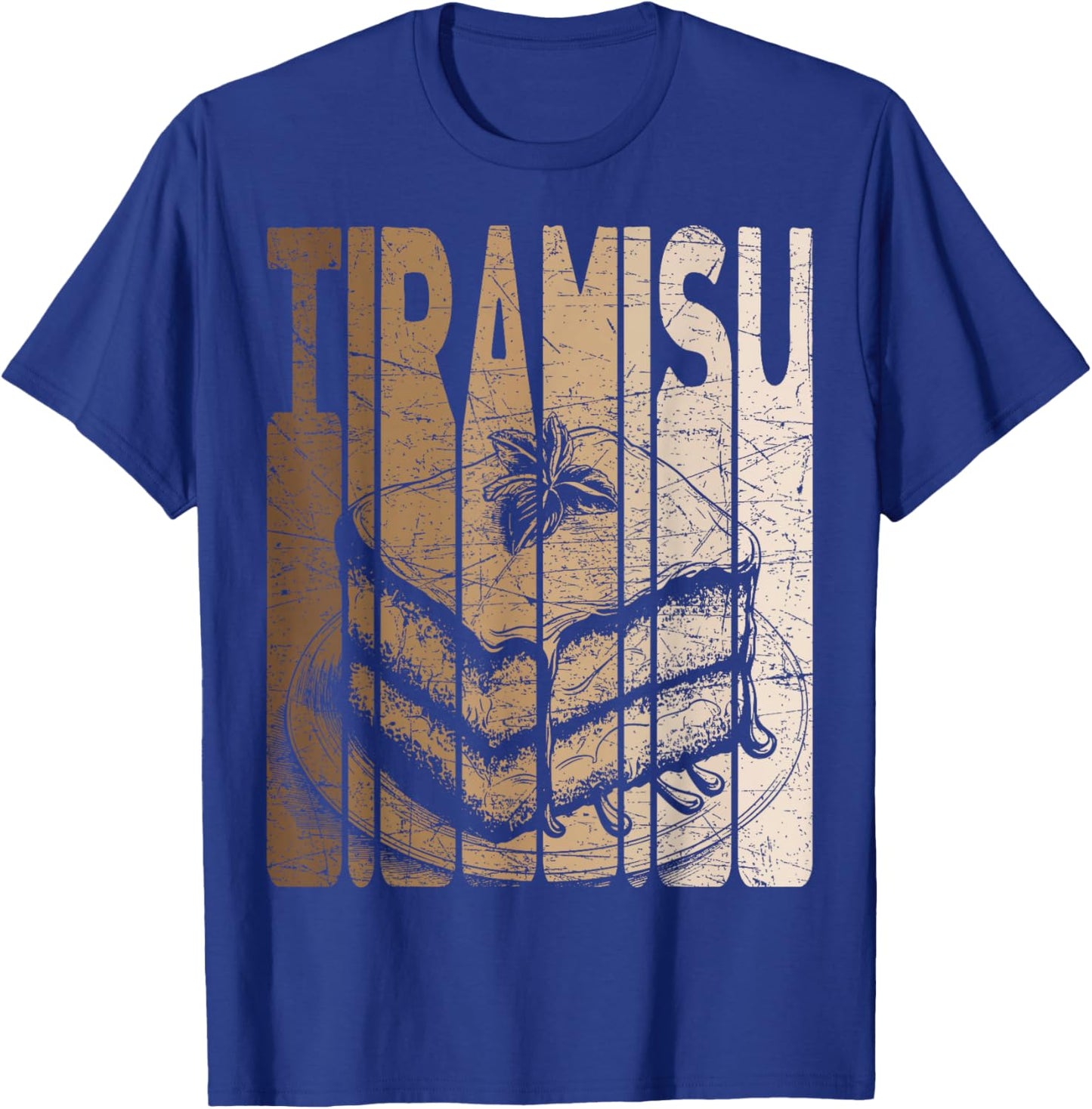 Tiramisu Dessert Vintage T-Shirt - T-Shirt | Royal