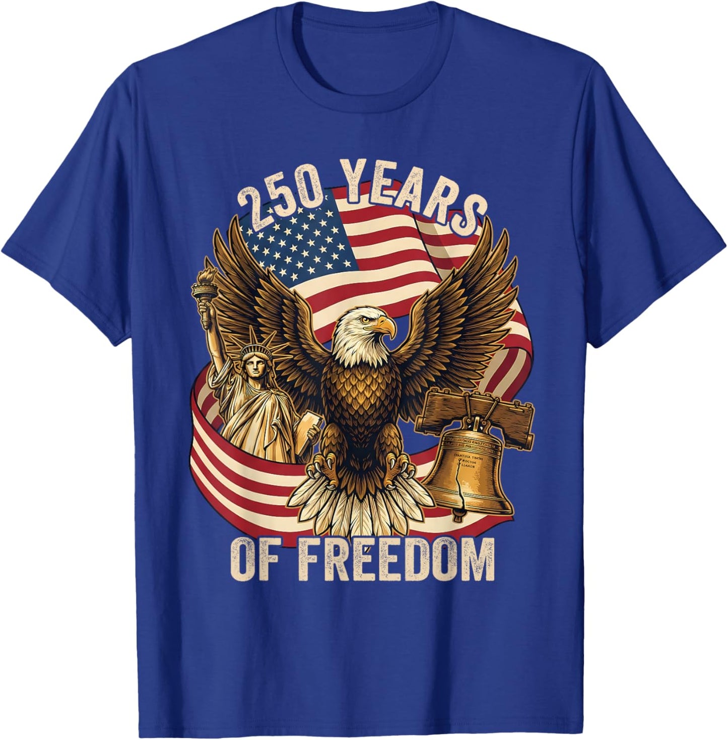 250 Years American 1776-2026 250th Birthday 250th USA T-Shirt - T-Shirt | Royal