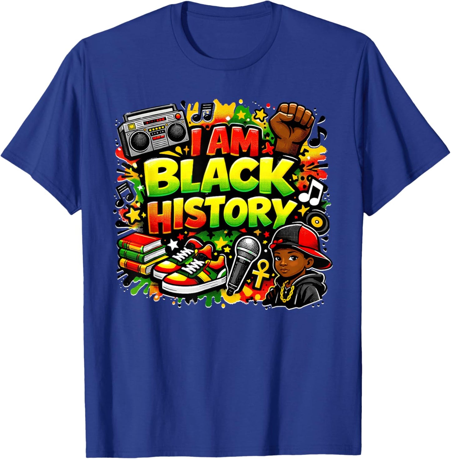 I'm Black History Month African American Kids Boys Toddlers T-Shirt - T-Shirt | Royal