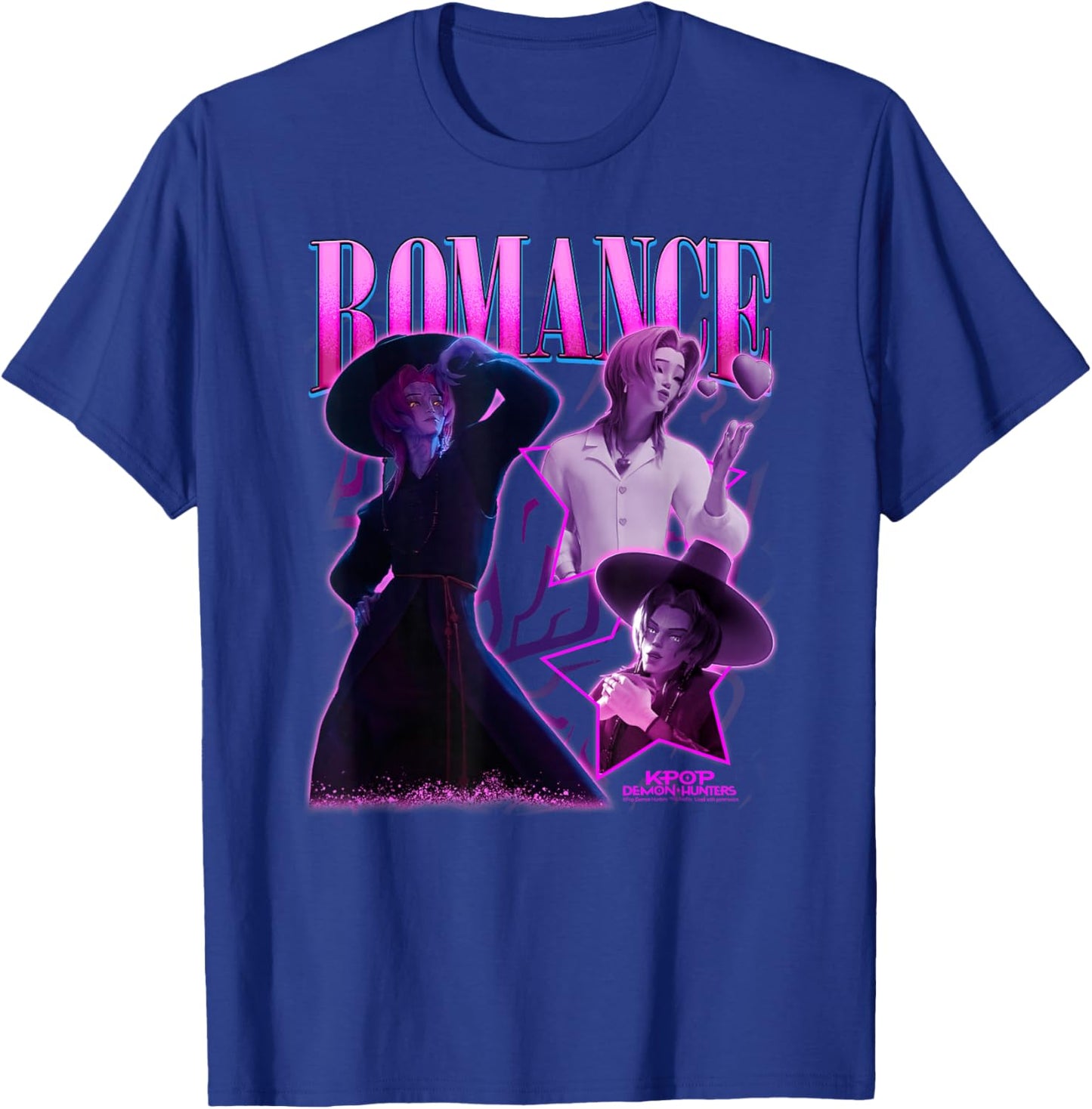 Kpop Demon Hunters Halloween Romance Showcase Y2K Poster T-Shirt - T-Shirt | Royal