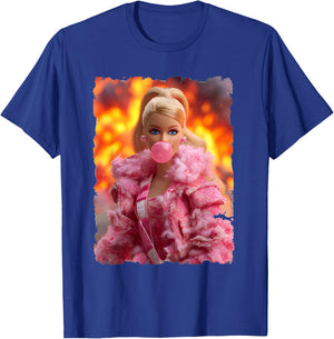 Funny Disgusting Pink Doll face Meme T-Shirt - T-Shirt | Royal