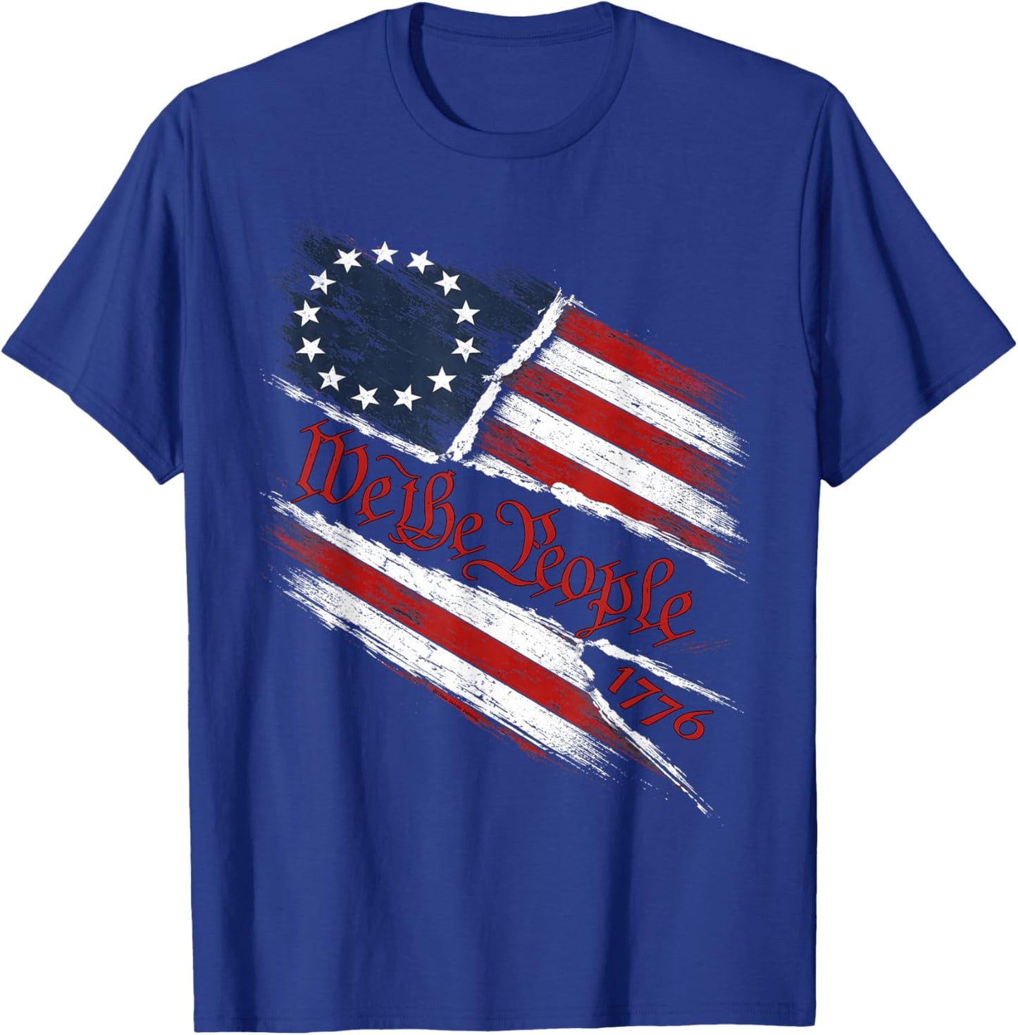Patriotic 4th of July Betsy Ross Flag We The People 1776 T-Shirt - T-Shirt | Royal