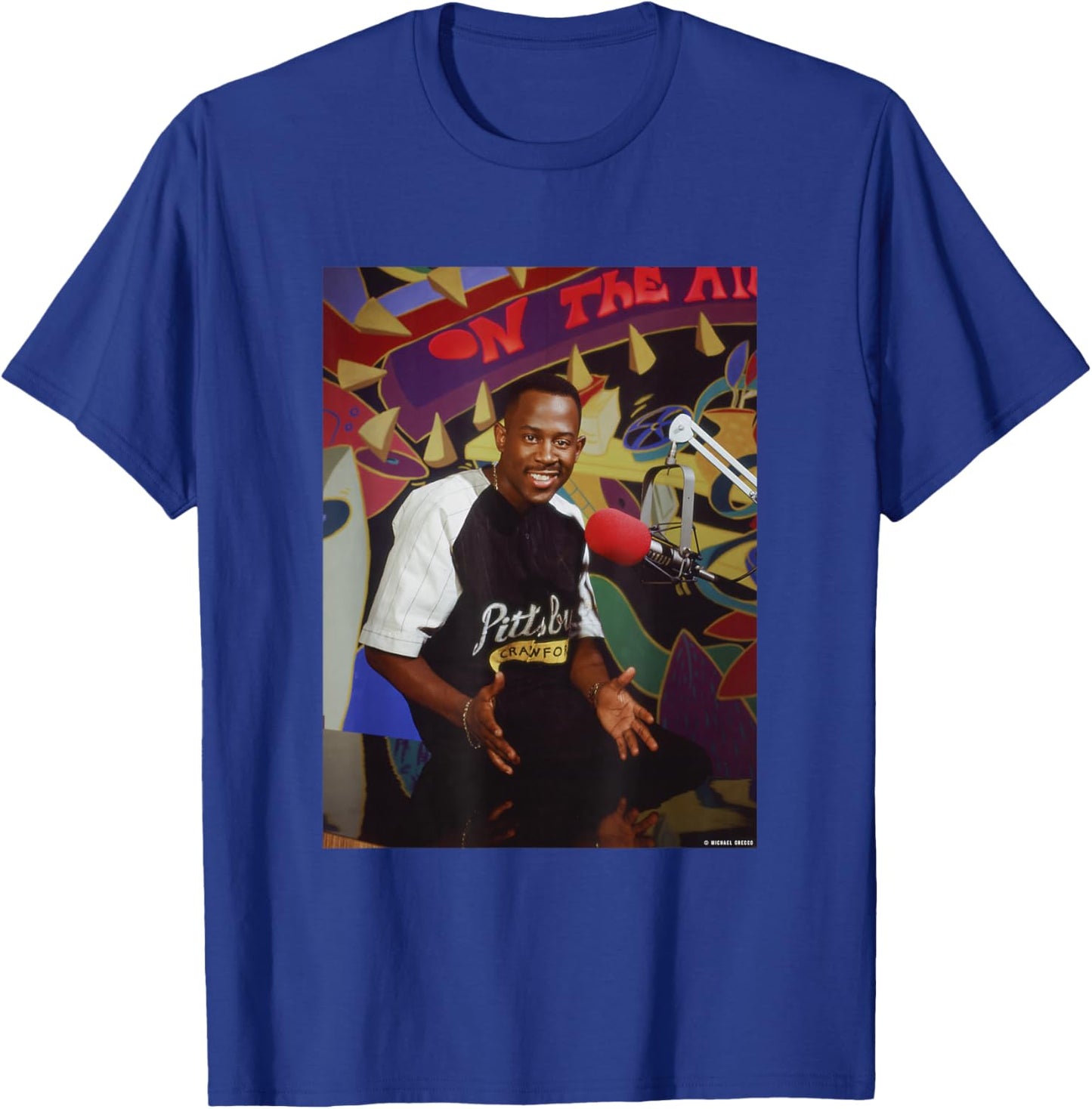 Martin Lawrence The Martin Show Actor by Michael Grecco T-Shirt - T-Shirt | Royal