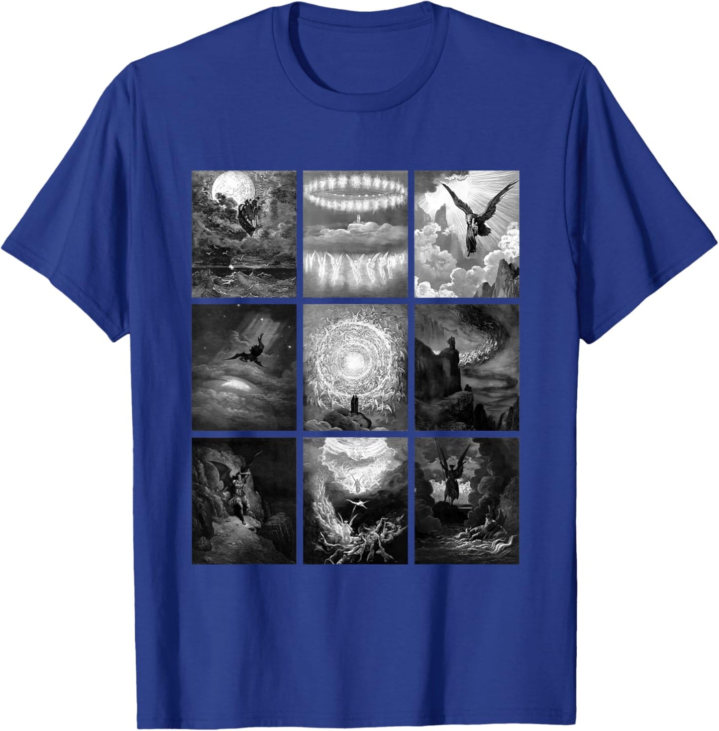 Gustave Dore Famous Illustrations Retro Vintage Classic Art T-Shirt - T-Shirt | Royal