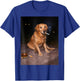 Funny Smoking Dog Golden Retriever Meme T-Shirt - T-Shirt | Royal