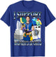 I Support Women's Sports Unwearable Aduld Humor Bootleg T-Shirt - T-Shirt | Royal