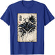 Manta Ray Stingray Gyotaku Print Japanese Scuba Diving Art T-Shirt - T-Shirt | Royal