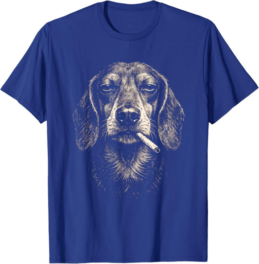 Dog Smoking Cigarette Funny Dachshund Meme Got That Dog Men T-Shirt - T-Shirt | Royal