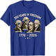 Founding Fathers 250 Years of Freedom 1776-2026 T-Shirt - T-Shirt | Royal