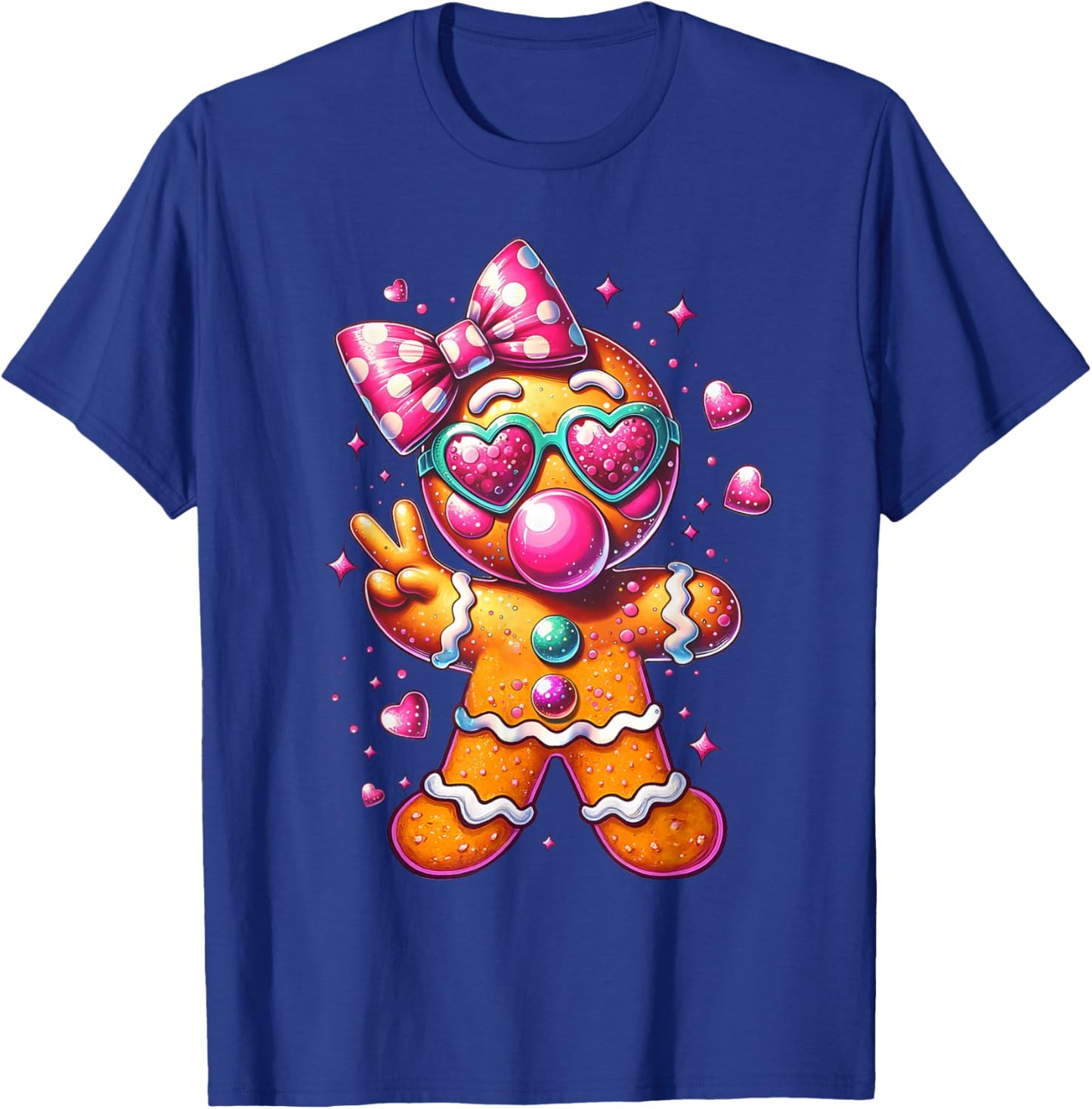Funny Gingerbread Man Xmas Merry Christmas Pajamas Holiday T-Shirt - T-Shirt | Royal