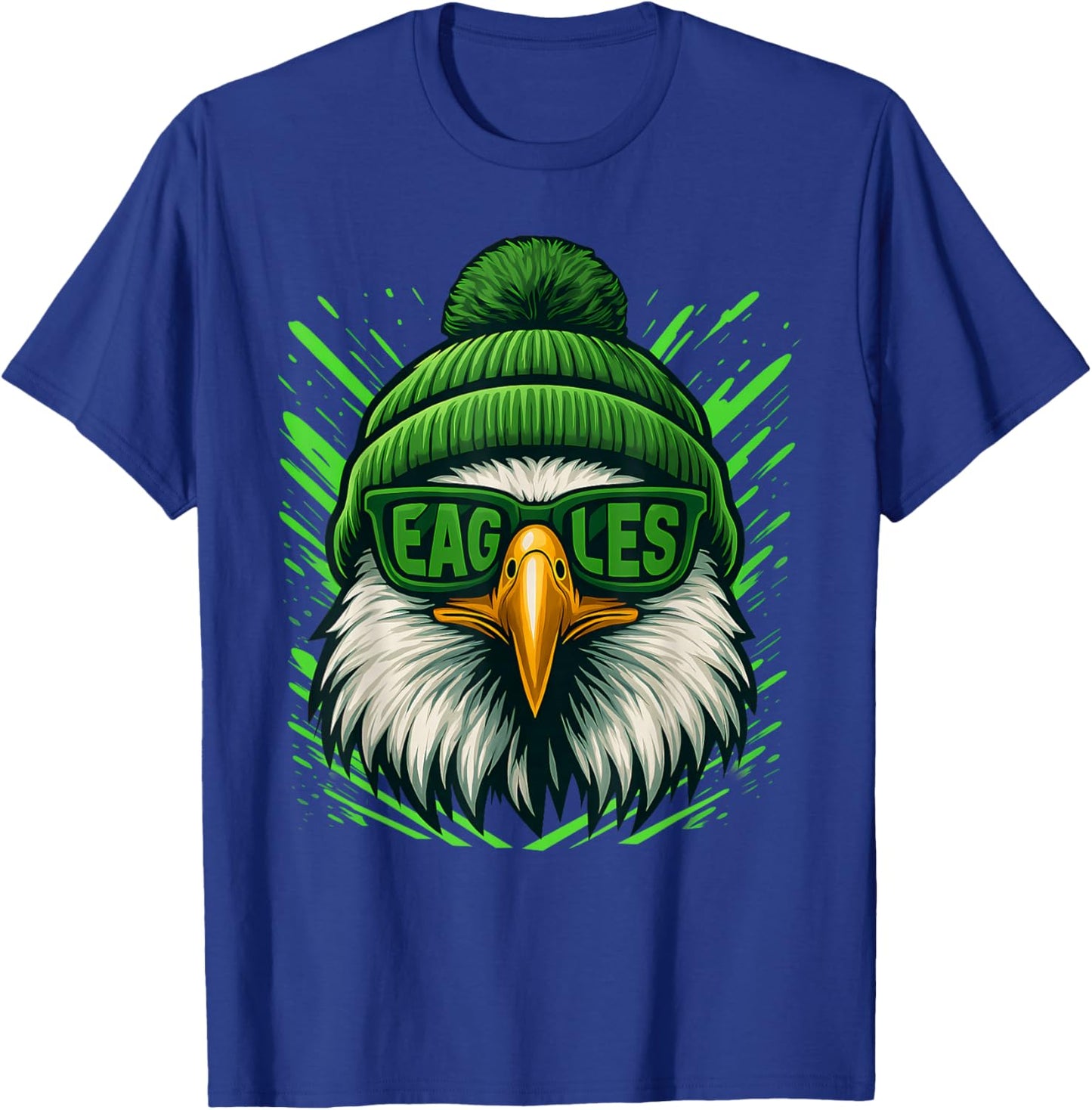 Funny Retro Eagle with Sunglasses Cool Women Kids T-Shirt - T-Shirt | Royal