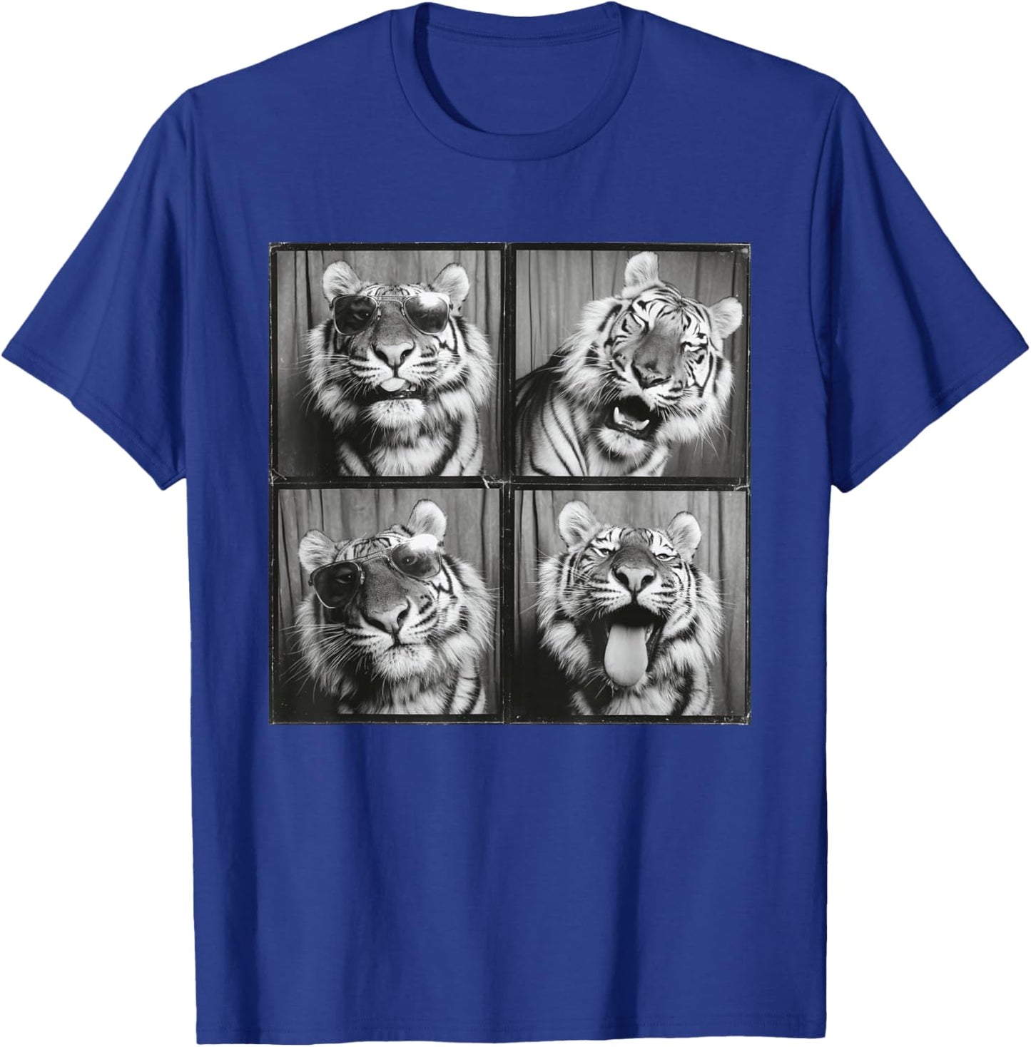 Funny Tiger Sunglasses T-Shirt - T-Shirt | Royal