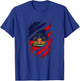 Proud Haitian Heritage - Haiti Flag Art T-Shirt - T-Shirt | Royal