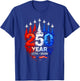 250 Years American 1776 2026 250th USA Patriotic 4th of July T-Shirt - T-Shirt | Royal