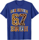 67 Six Seven Bruh Meme Clothes Kids Girls Boys Animal Print T-Shirt - T-Shirt | Royal