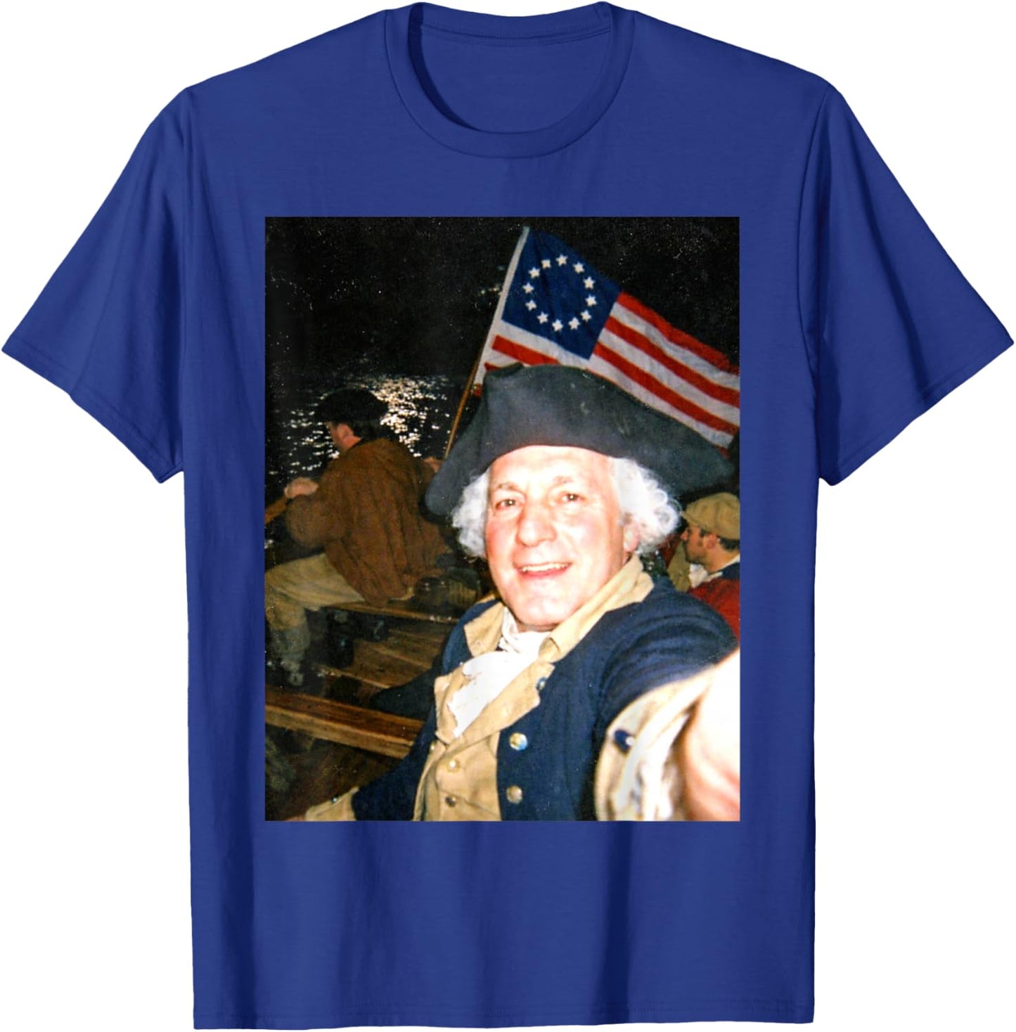 George Washington Crossing The Delaware T-Shirt - T-Shirt | Royal