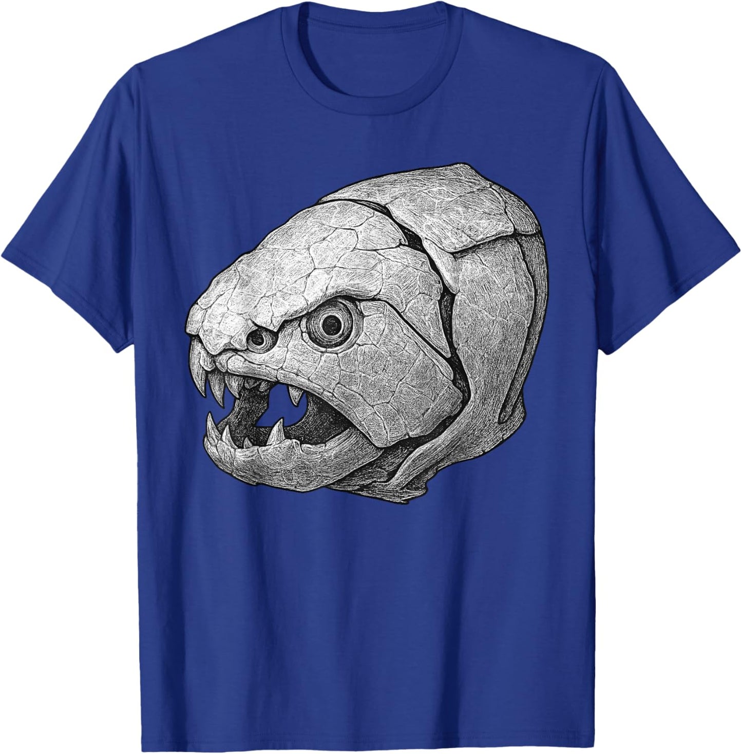 Dunkleosteus Fossil – Devonian Placoderm Fish Skull Art T-Shirt - T-Shirt | Royal