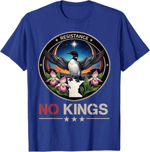Minnesota MN Rebel Bird Resist No Kings Day Protest 2026 T-Shirt - T-Shirt | Royal