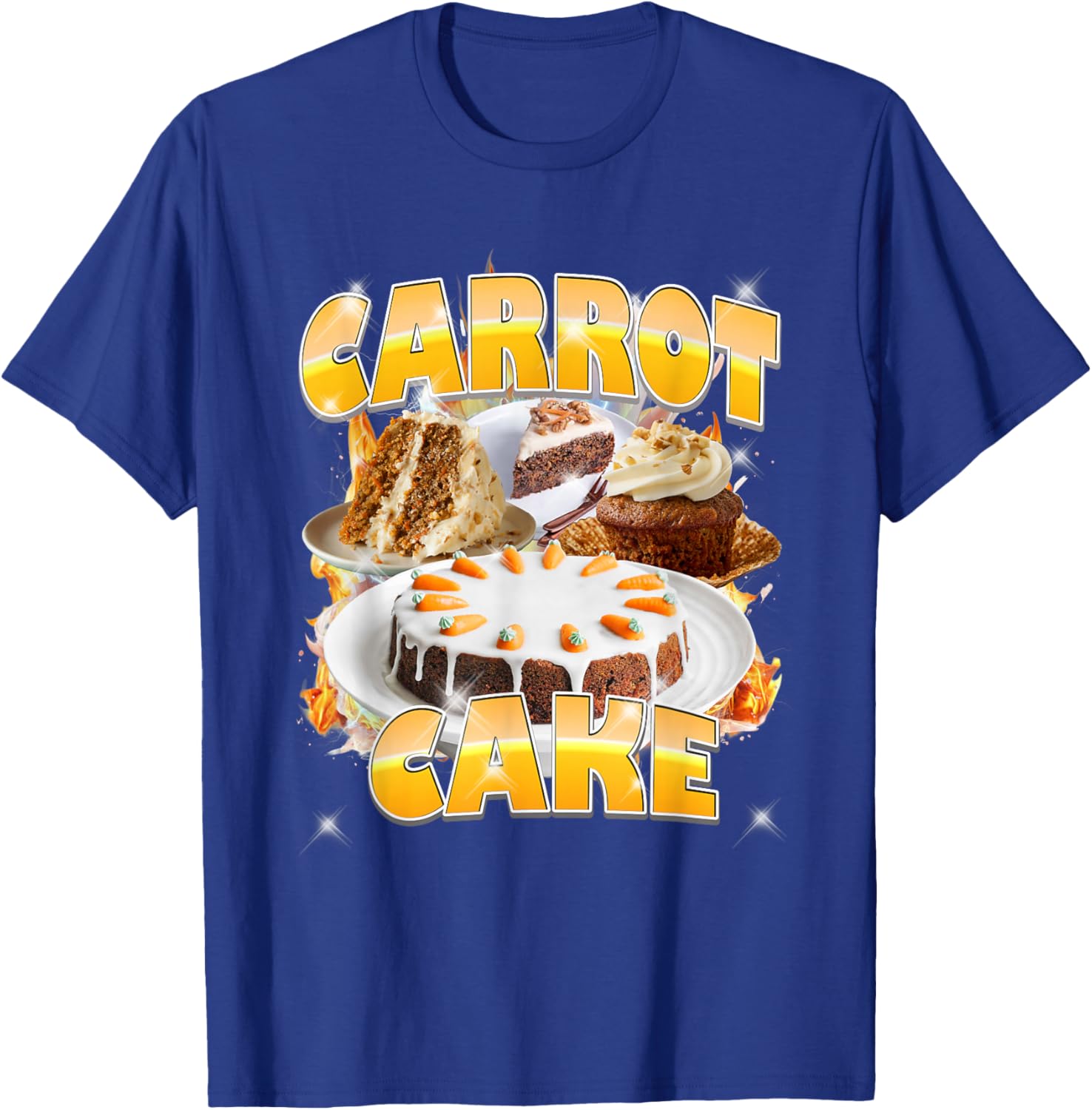 Thanksgiving Carrot Cake Bootleg 90's Rap Rock Vintage T-Shirt - T-Shirt | Royal