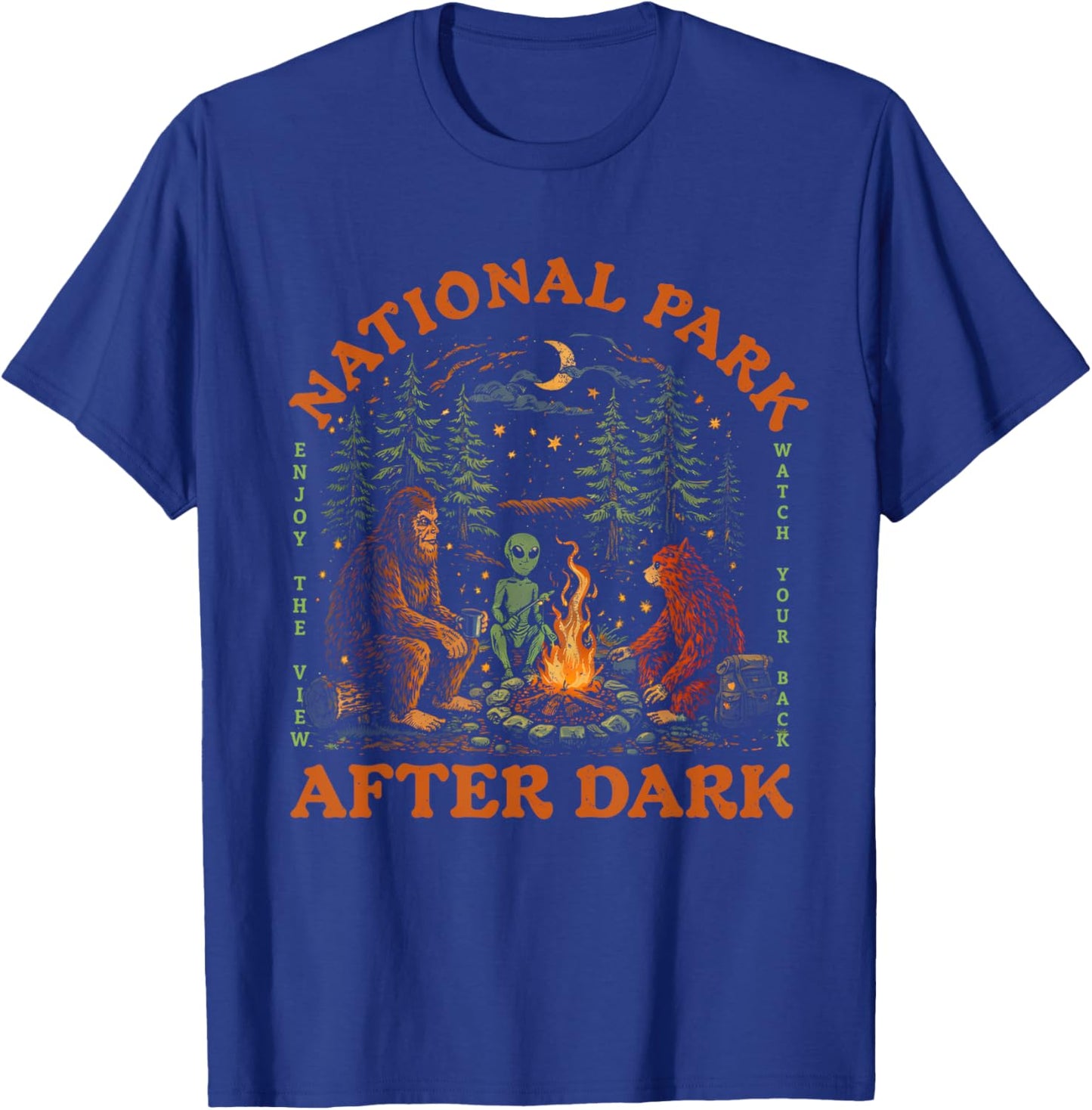 Funny National Park After Dark Men Women's T-Shirt - T-Shirt | Royal