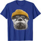Otter Wearing Beanie T-Shirt - T-Shirt | Royal